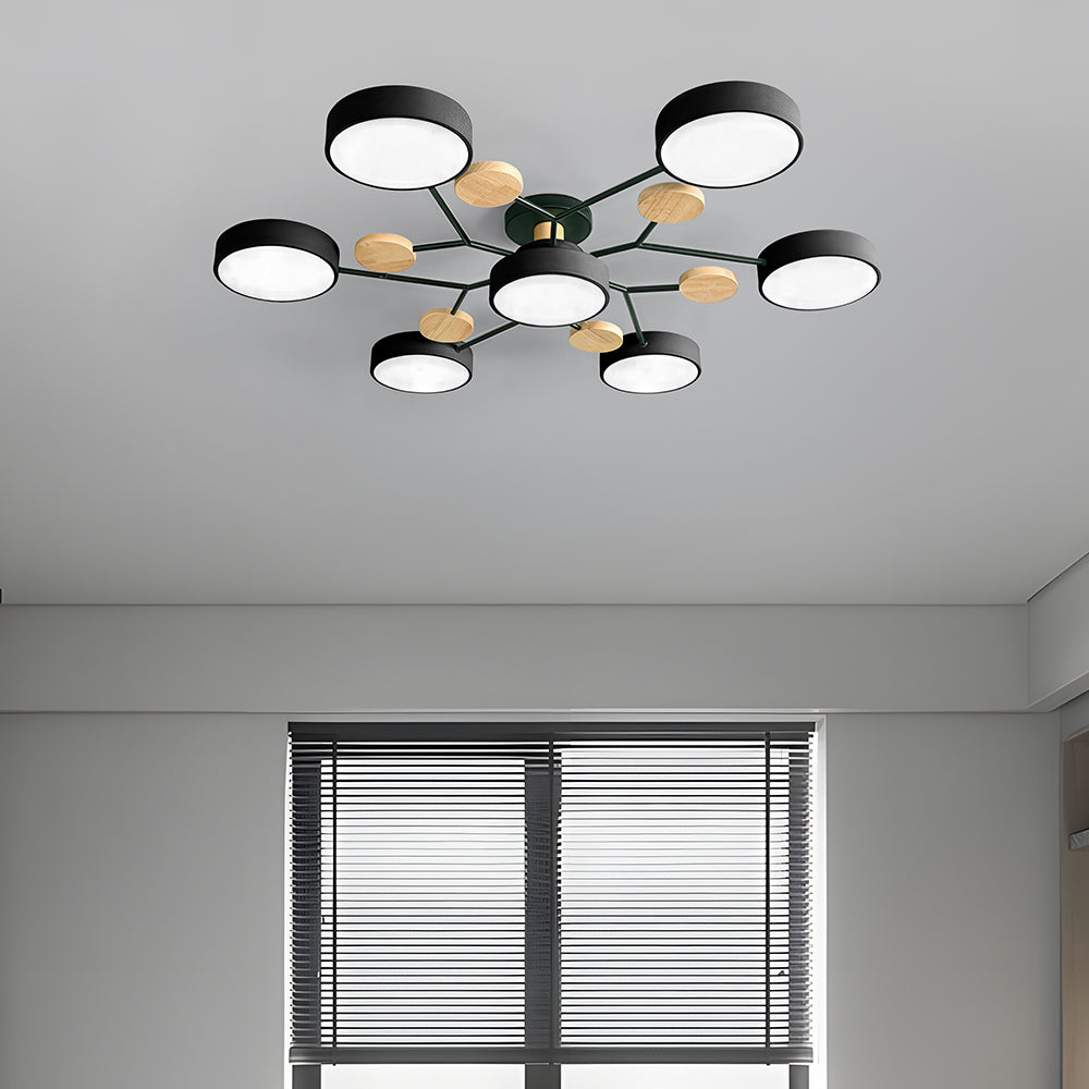 LED Ring Ceiling Light – Integrated LED – Modern – Iron & Acrylic
