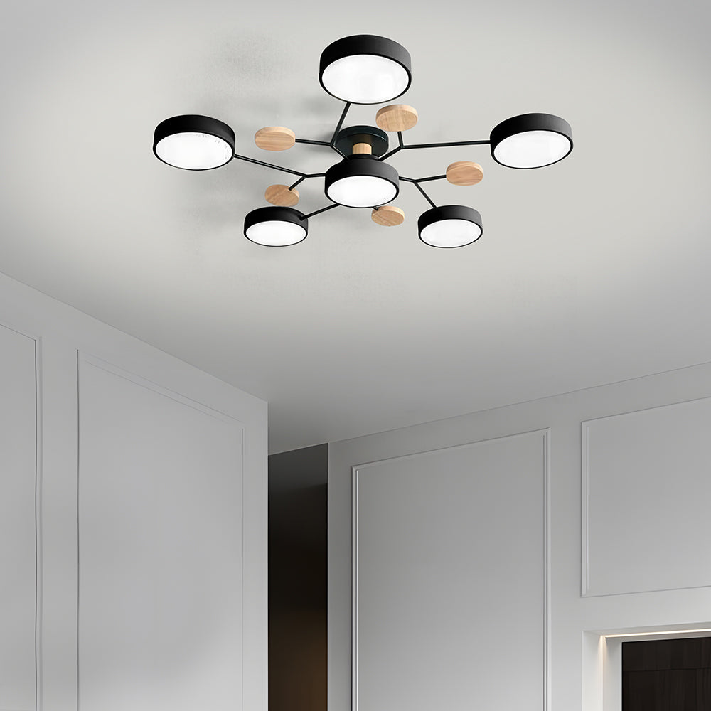 LED Ring Ceiling Light – Integrated LED – Modern – Iron & Acrylic