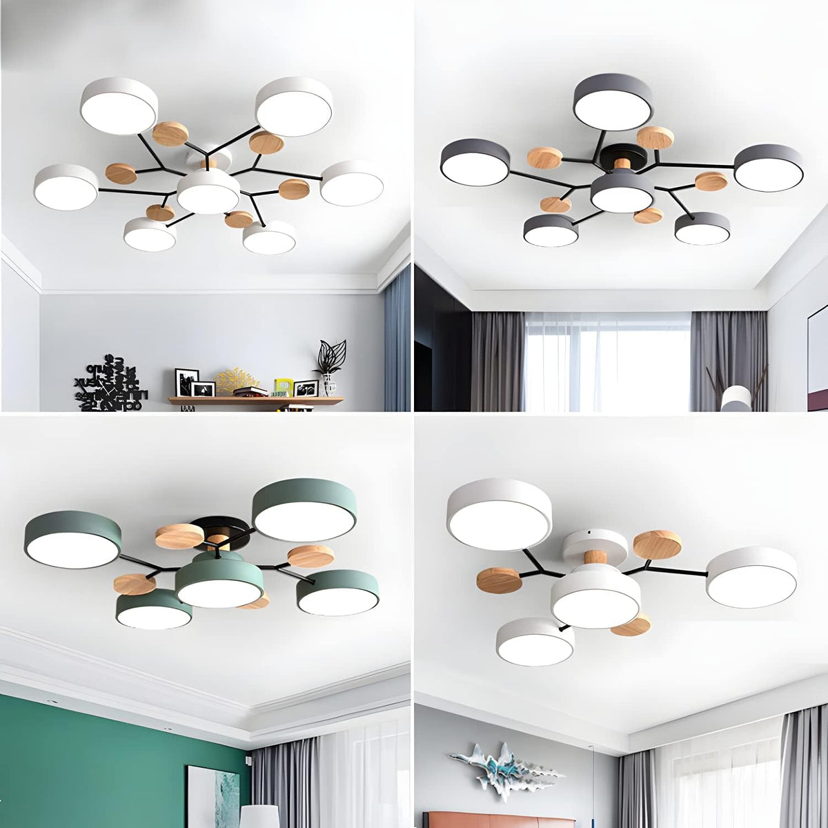 LED Ring Ceiling Light – Integrated LED – Modern – Iron & Acrylic
