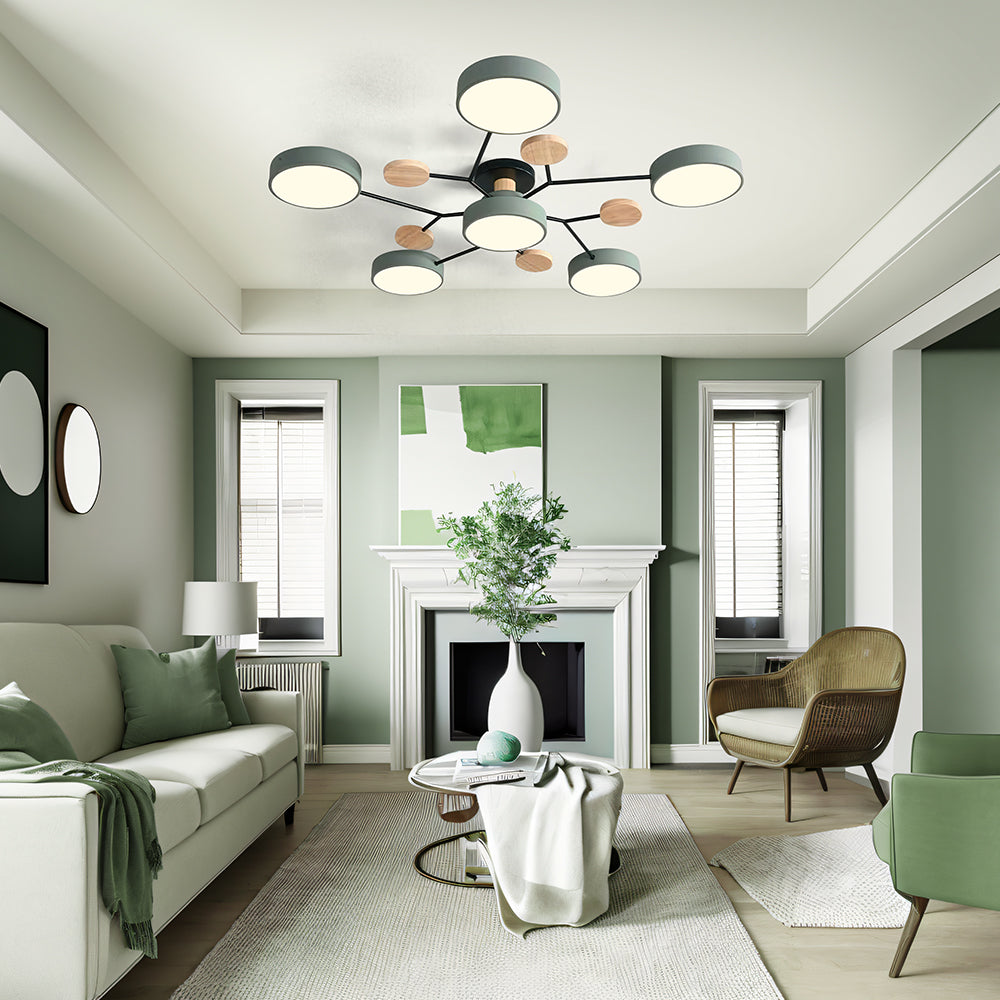 LED Ring Ceiling Light – Integrated LED – Modern – Iron & Acrylic