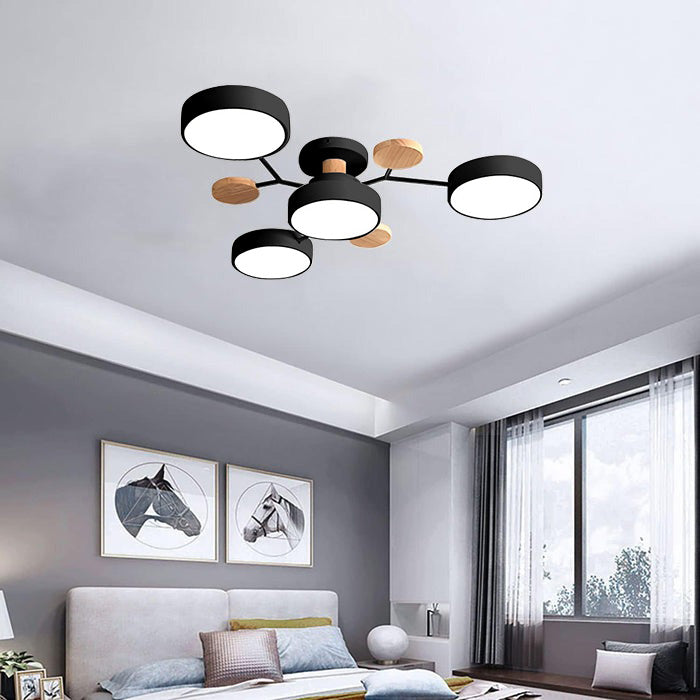 LED Ring Ceiling Light – Integrated LED – Modern – Iron & Acrylic