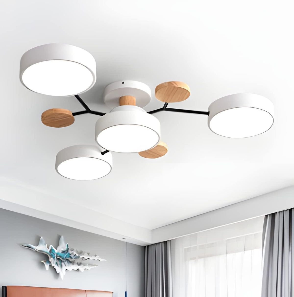LED Ring Ceiling Light – Integrated LED – Modern – Iron & Acrylic