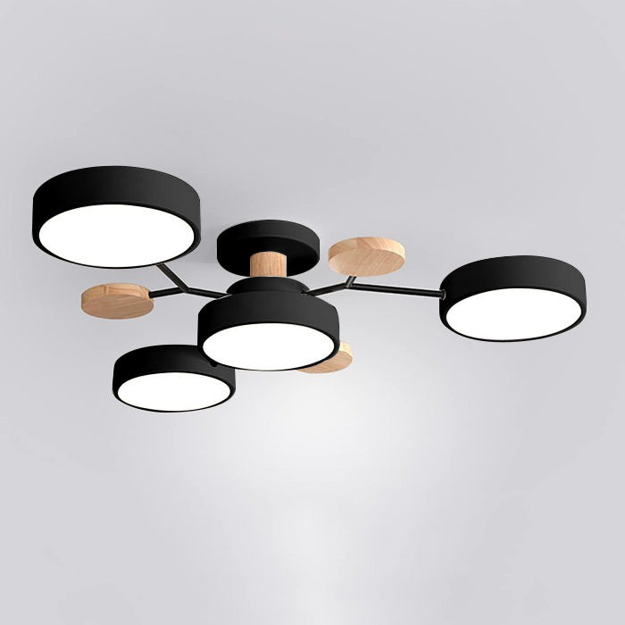 LED Ring Ceiling Light – Integrated LED – Modern – Iron & Acrylic