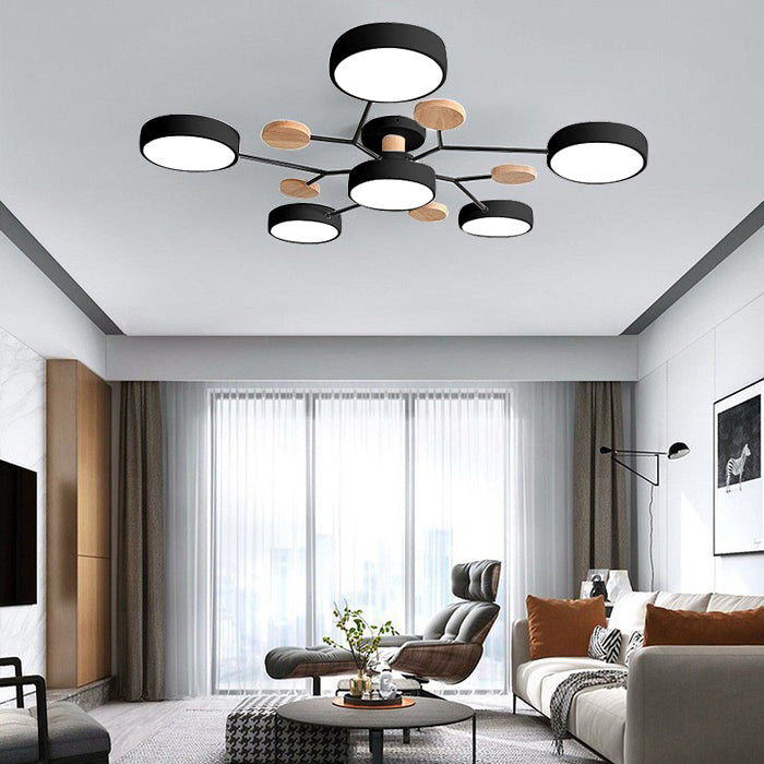 LED Ring Ceiling Light – Integrated LED – Modern – Iron & Acrylic