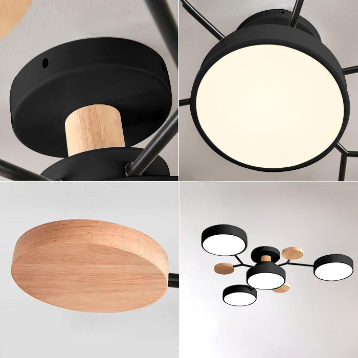 LED Ring Ceiling Light – Integrated LED – Modern – Iron & Acrylic