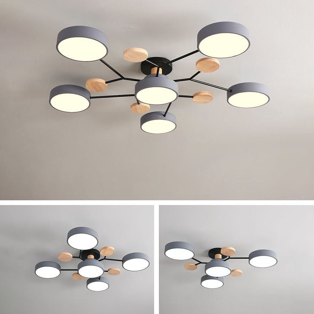 LED Ring Ceiling Light – Integrated LED – Modern – Iron & Acrylic