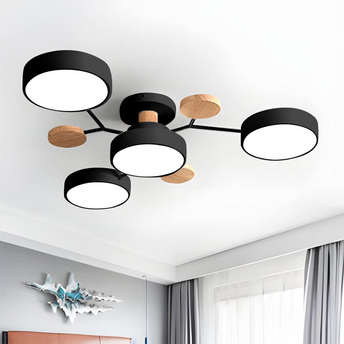 LED Ring Ceiling Light – Integrated LED – Modern – Iron & Acrylic