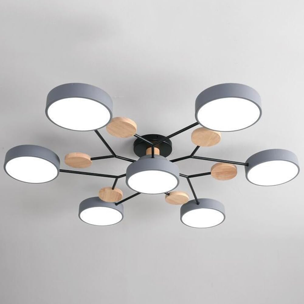 LED Ring Ceiling Light – Integrated LED – Modern – Iron & Acrylic