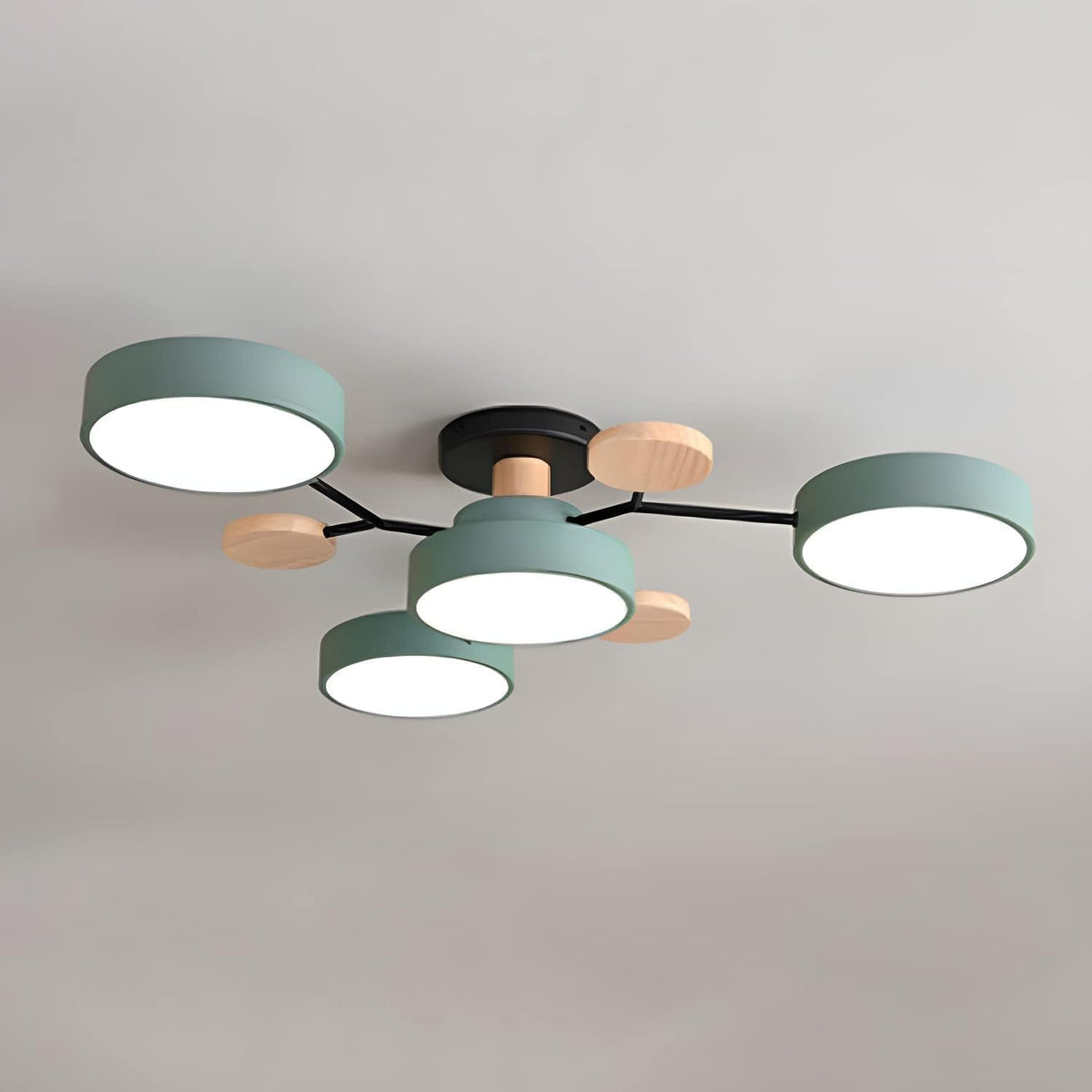 LED Ring Ceiling Light – Integrated LED – Modern – Iron & Acrylic