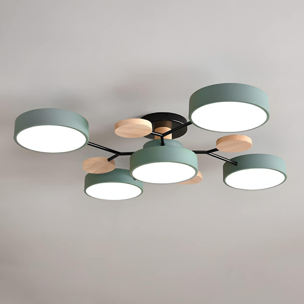 LED Ring Ceiling Light – Integrated LED – Modern – Iron & Acrylic