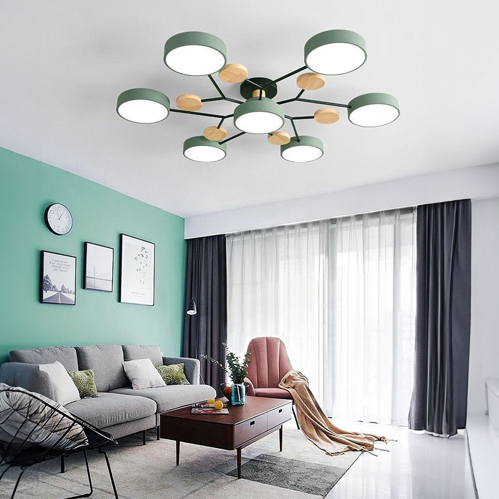 LED Ring Ceiling Light – Integrated LED – Modern – Iron & Acrylic