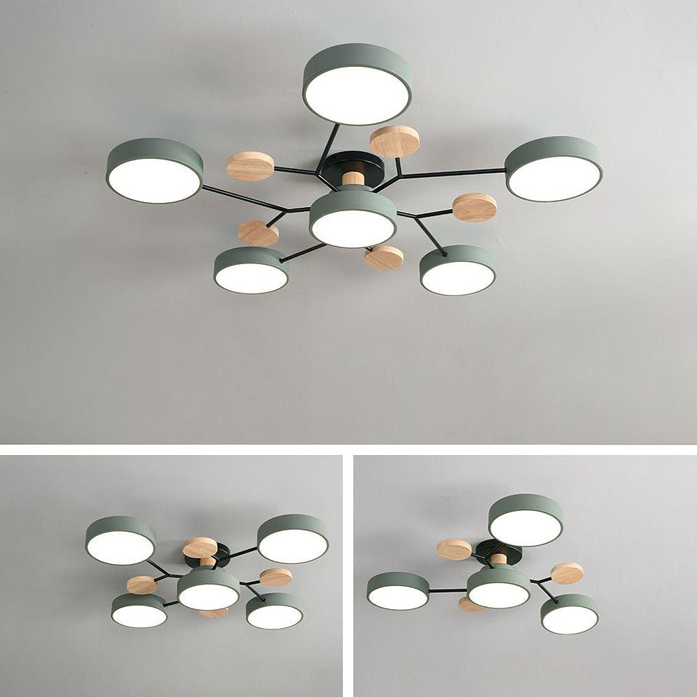 LED Ring Ceiling Light – Integrated LED – Modern – Iron & Acrylic