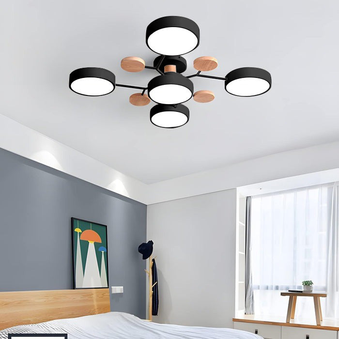 LED Ring Ceiling Light – Integrated LED – Modern – Iron & Acrylic