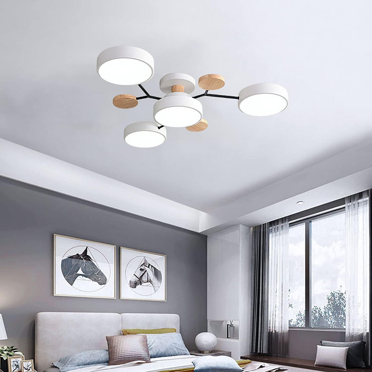 LED Ring Ceiling Light – Integrated LED – Modern – Iron & Acrylic