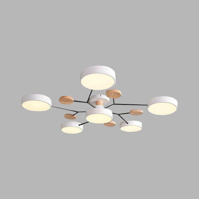 LED Ring Ceiling Light – Integrated LED – Modern – Iron & Acrylic