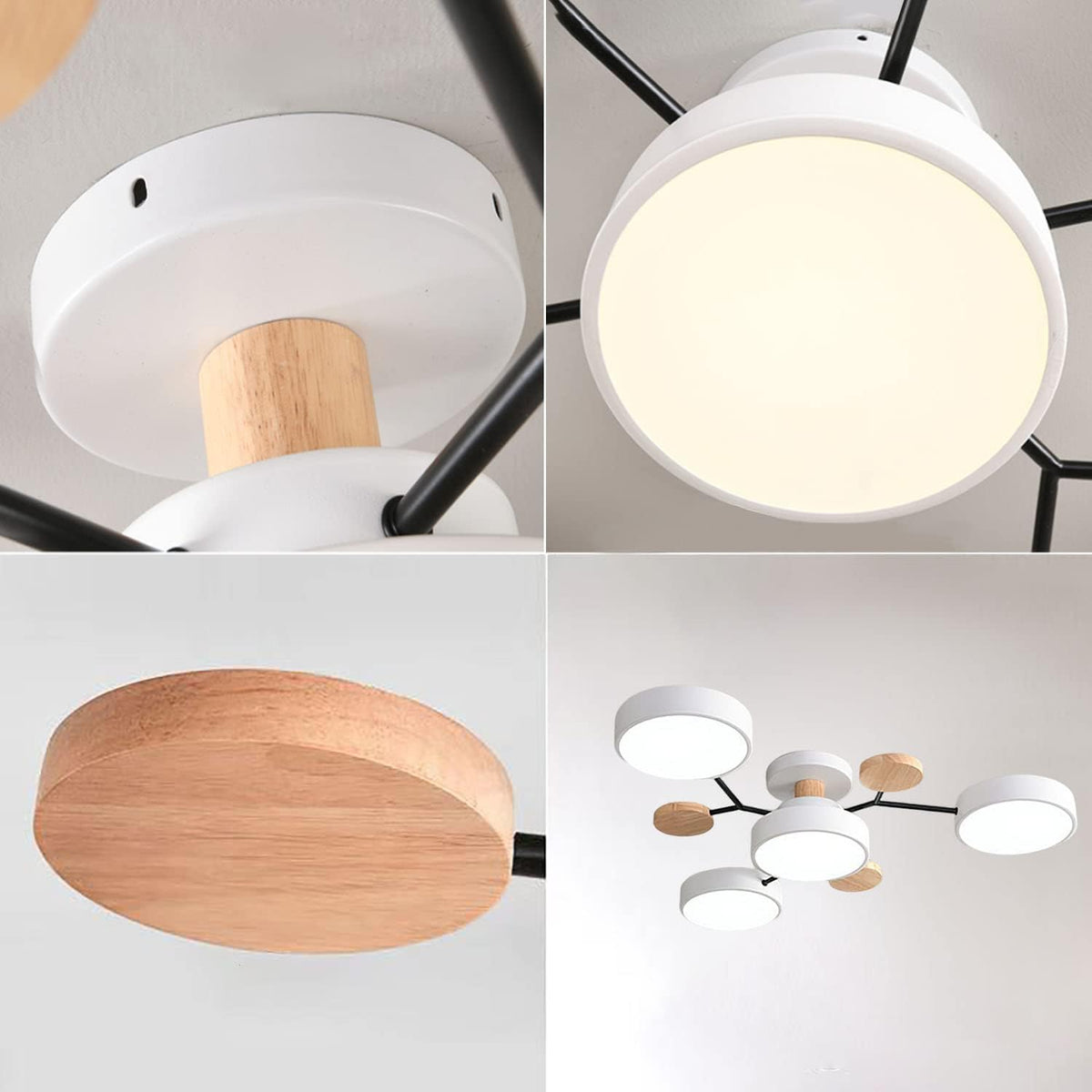 LED Ring Ceiling Light – Integrated LED – Modern – Iron & Acrylic