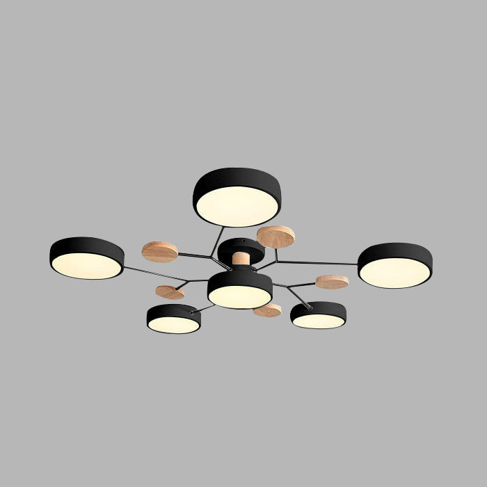 LED Ring Ceiling Light – Integrated LED – Modern – Iron & Acrylic