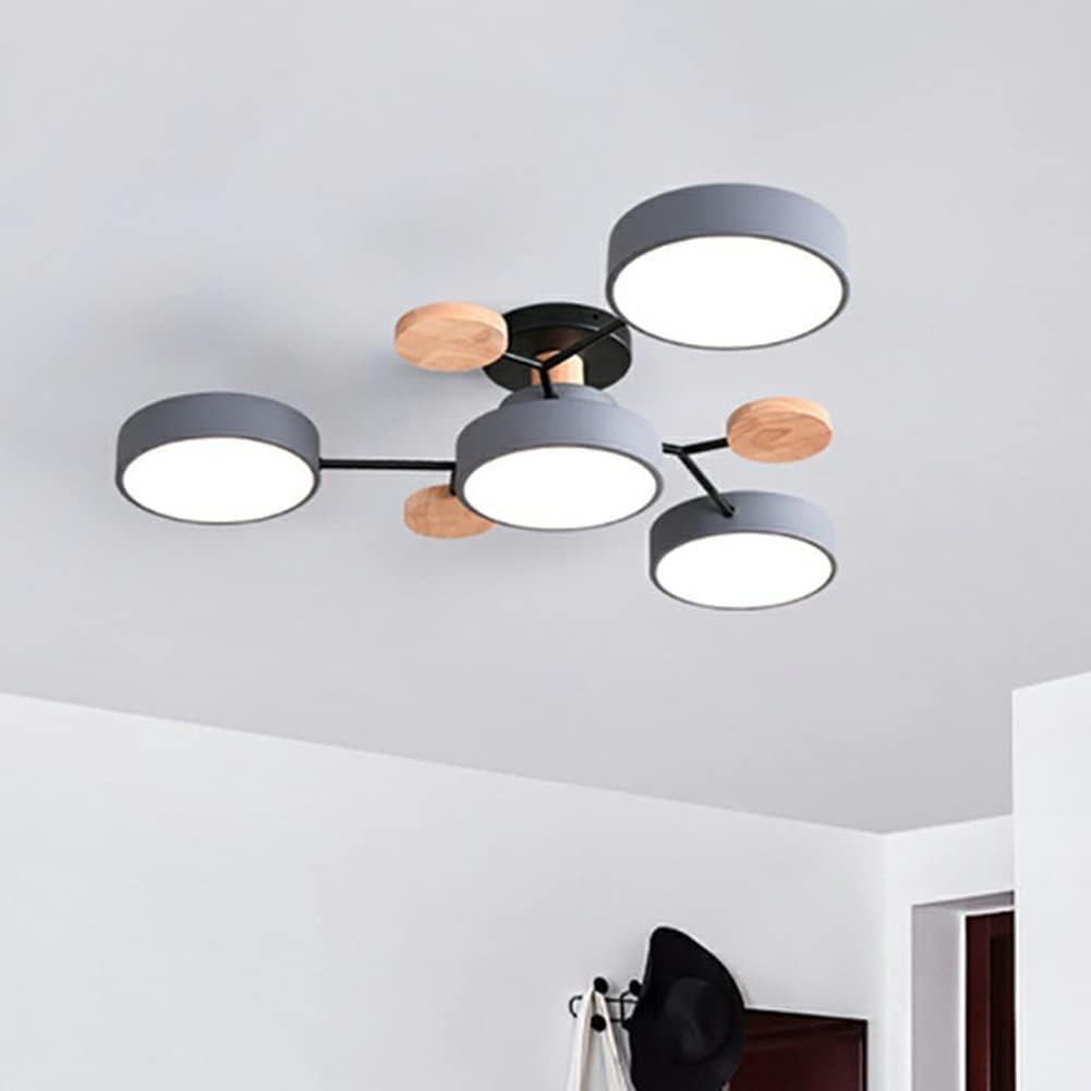 LED Ring Ceiling Light – Integrated LED – Modern – Iron & Acrylic