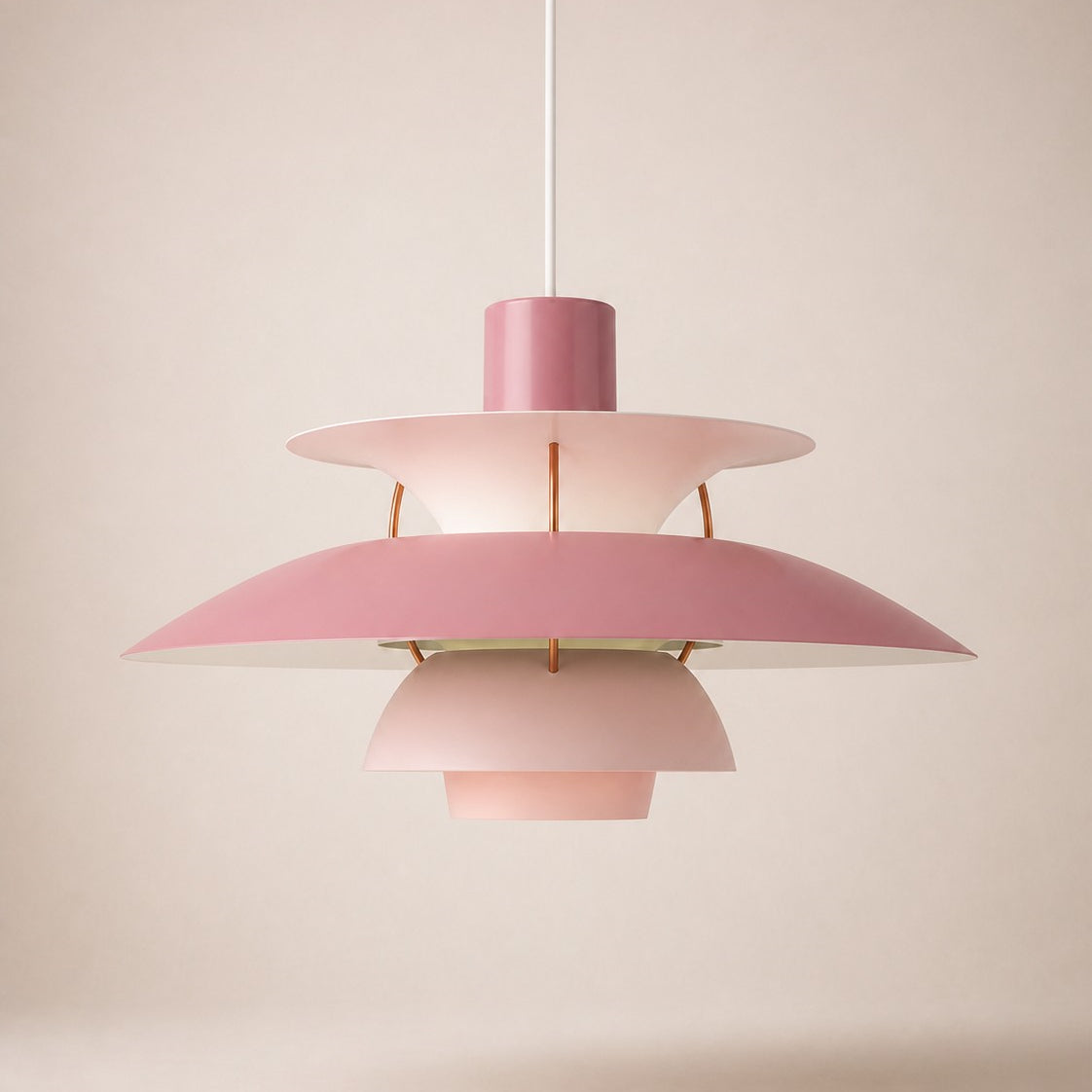 Layered Metal Pendant Light – Modern – Metal – 22 Colours – 30/50cm