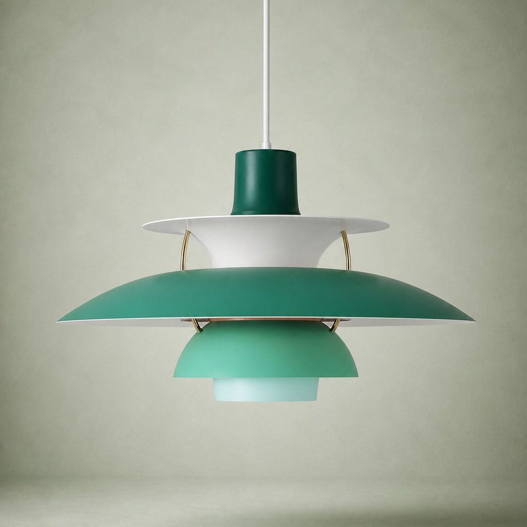 Layered Metal Pendant Light – Modern – Metal – 22 Colours – 30/50cm