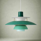 Layered Metal Pendant Light – Modern – Metal – 22 Colours – 30/50cm
