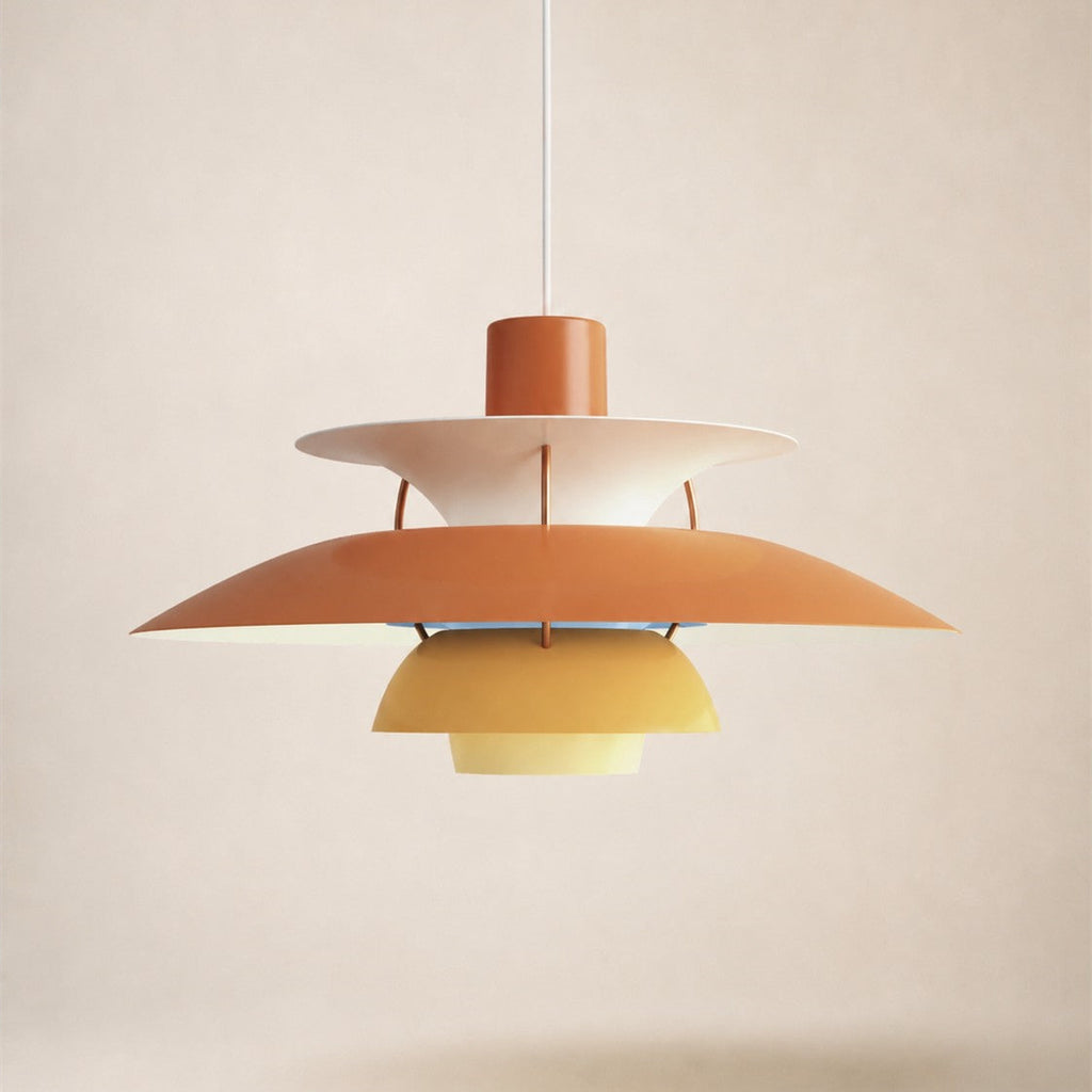 Layered Metal Pendant Light – Modern – Metal – 22 Colours – 30/50cm