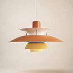 Layered Metal Pendant Light – Modern – Metal – 22 Colours – 30/50cm