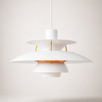 Layered Metal Pendant Light – Modern – Metal – 22 Colours – 30/50cm
