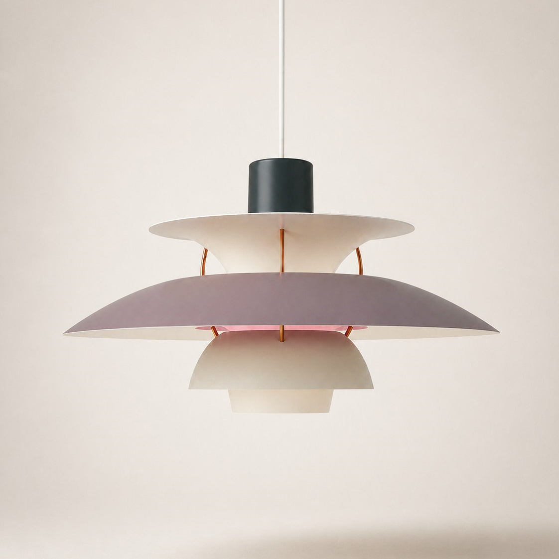Layered Metal Pendant Light – Modern – Metal – 22 Colours – 30/50cm
