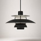 Layered Metal Pendant Light – Modern – Metal – 22 Colours – 30/50cm