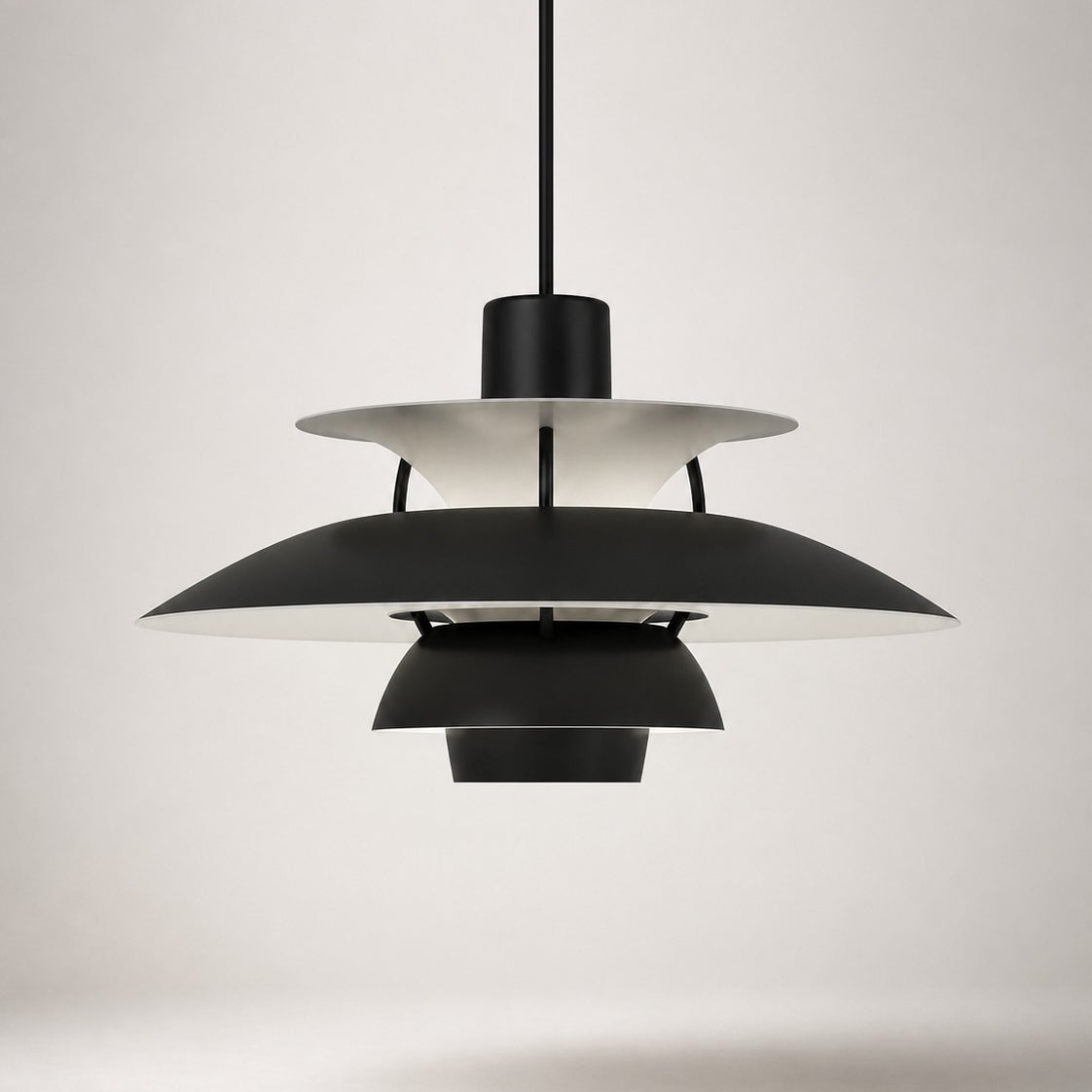 Layered Metal Pendant Light – Modern – Metal – 22 Colours – 30/50cm