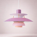 Layered Metal Pendant Light – Modern – Metal – 22 Colours – 30/50cm