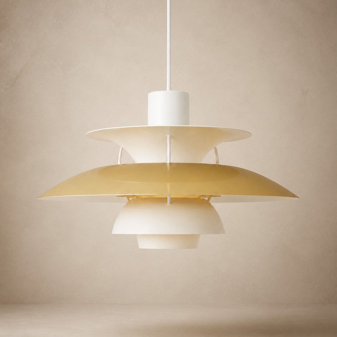 Layered Metal Pendant Light – Modern – Metal – 22 Colours – 30/50cm
