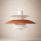 Layered Metal Pendant Light – Modern – Metal – 22 Colours – 30/50cm