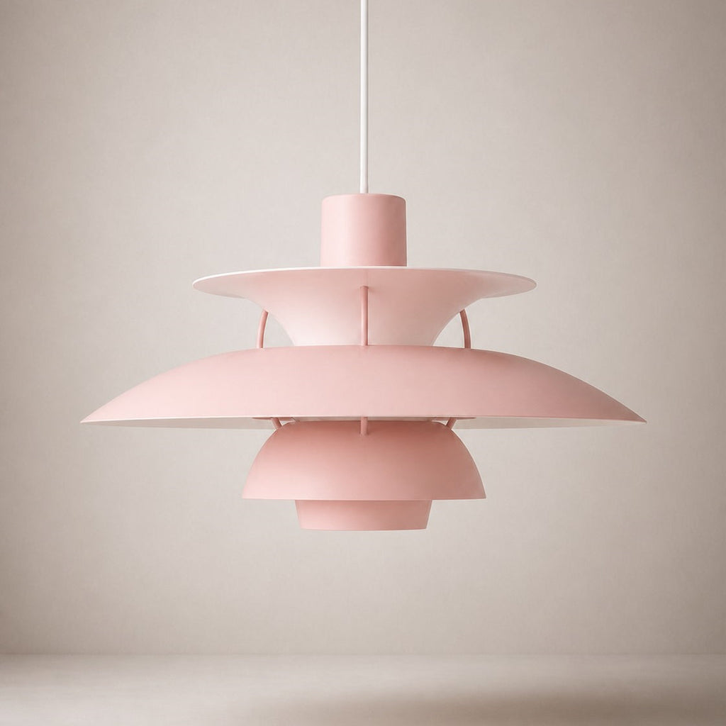 Layered Metal Pendant Light – Modern – Metal – 22 Colours – 30/50cm