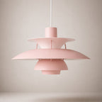 Layered Metal Pendant Light – Modern – Metal – 22 Colours – 30/50cm