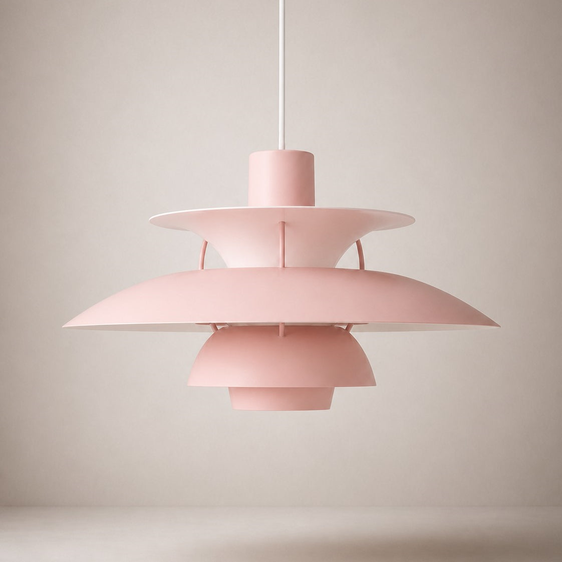 Layered Metal Pendant Light – Modern – Metal – 22 Colours – 30/50cm