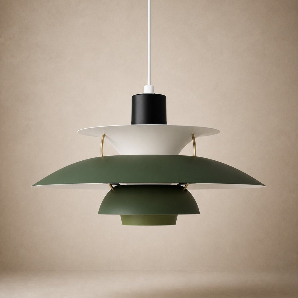 Layered Metal Pendant Light – Modern – Metal – 22 Colours – 30/50cm