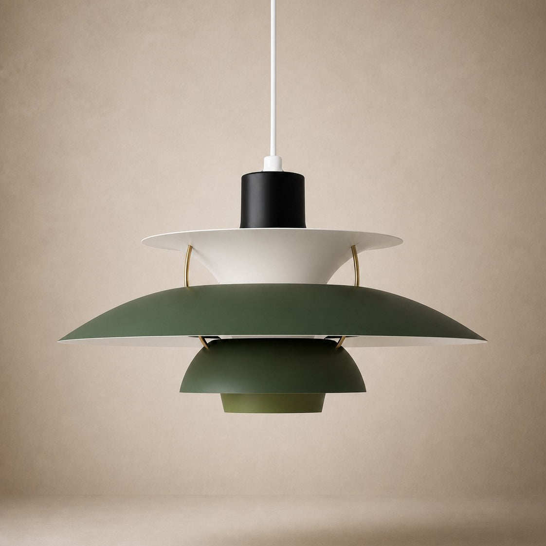 Layered Metal Pendant Light – Modern – Metal – 22 Colours – 30/50cm