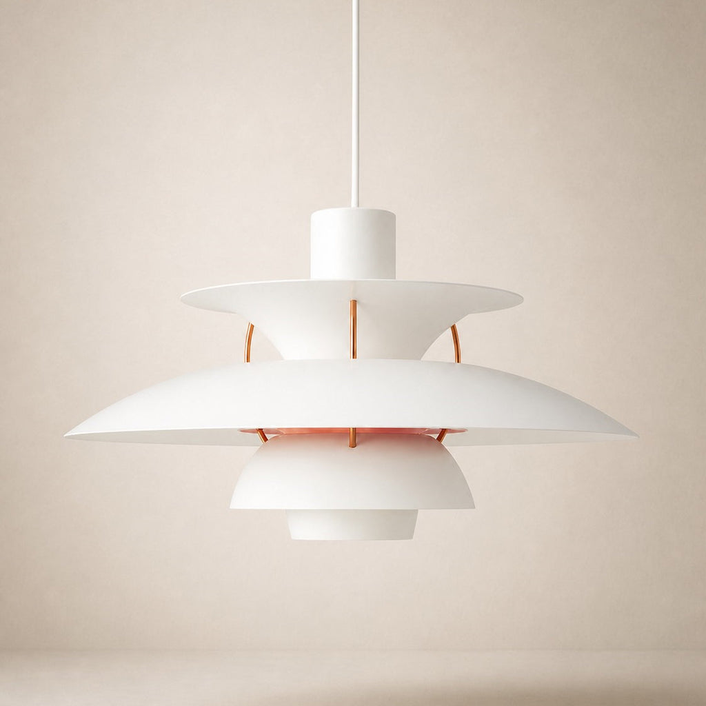 Layered Metal Pendant Light – Modern – Metal – 22 Colours – 30/50cm