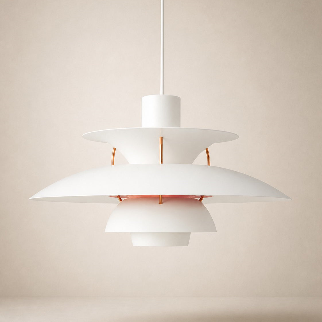 Layered Metal Pendant Light – Modern – Metal – 22 Colours – 30/50cm