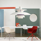 Layered Metal Pendant Light – Modern – Metal – 22 Colours – 30/50cm