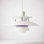 Layered Metal Pendant Light – Modern – Metal – 22 Colours – 30/50cm