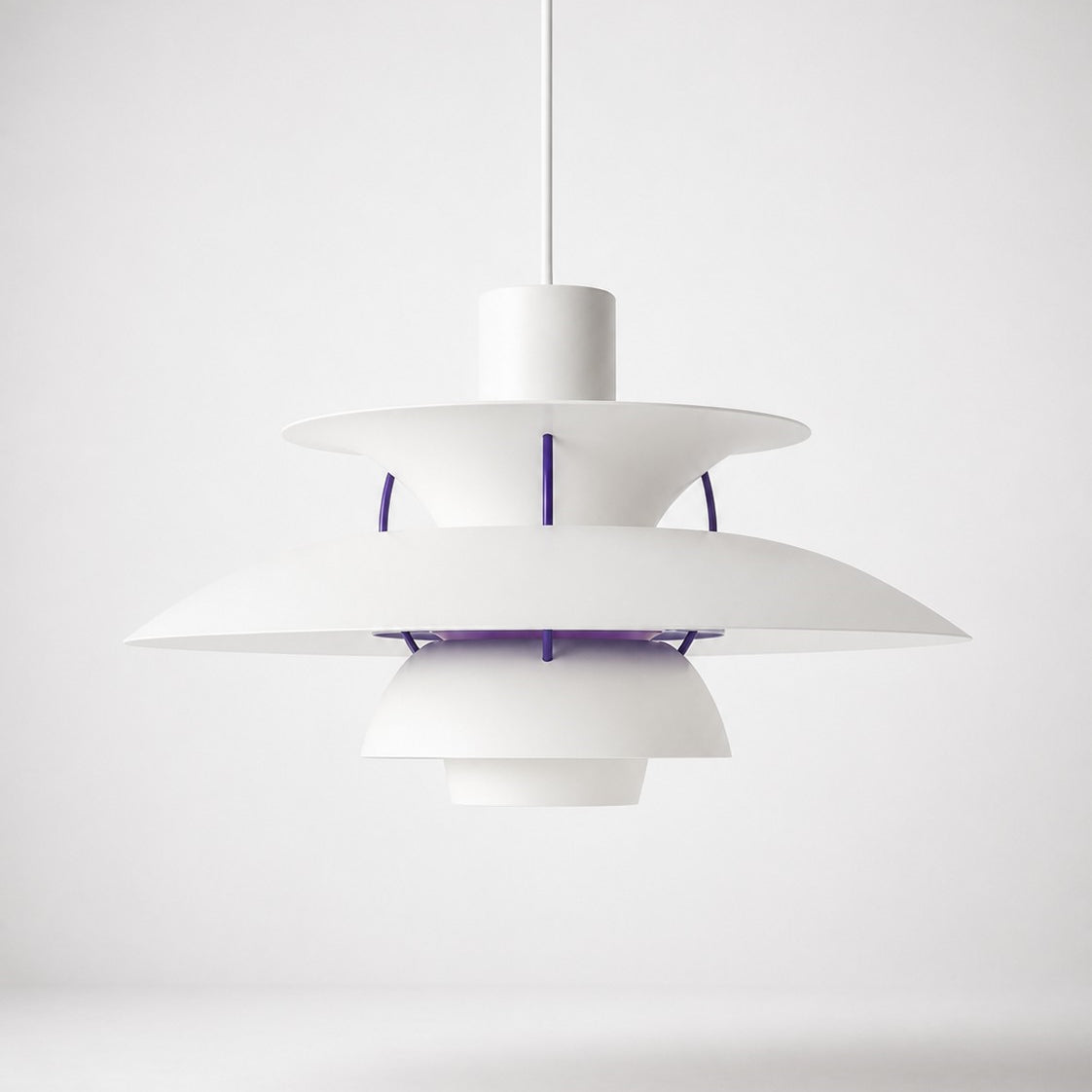 Layered Metal Pendant Light – Modern – Metal – 22 Colours – 30/50cm
