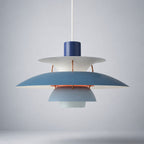 Layered Metal Pendant Light – Modern – Metal – 22 Colours – 30/50cm