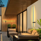 Linear Outdoor Wall Light – LED – Minimalist – Metal – Black