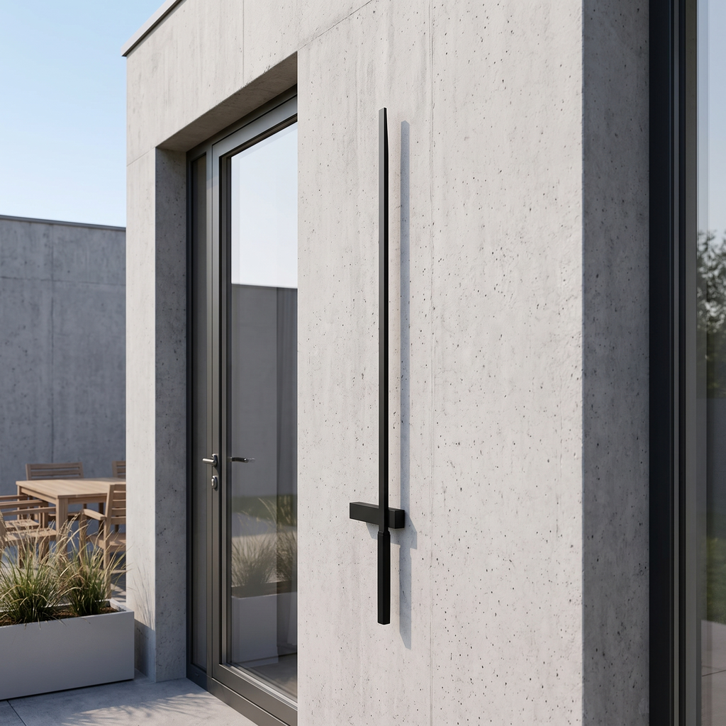 Long Outdoor Wall Light LED on house exterior by day - Ray