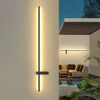 Linear Outdoor Wall Light – LED – Minimalist – Metal – Black