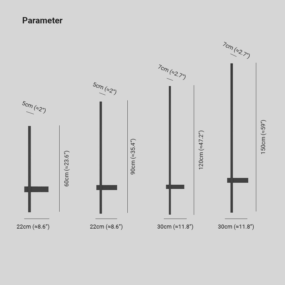 Linear Outdoor Wall Light – LED – Minimalist – Metal – Black