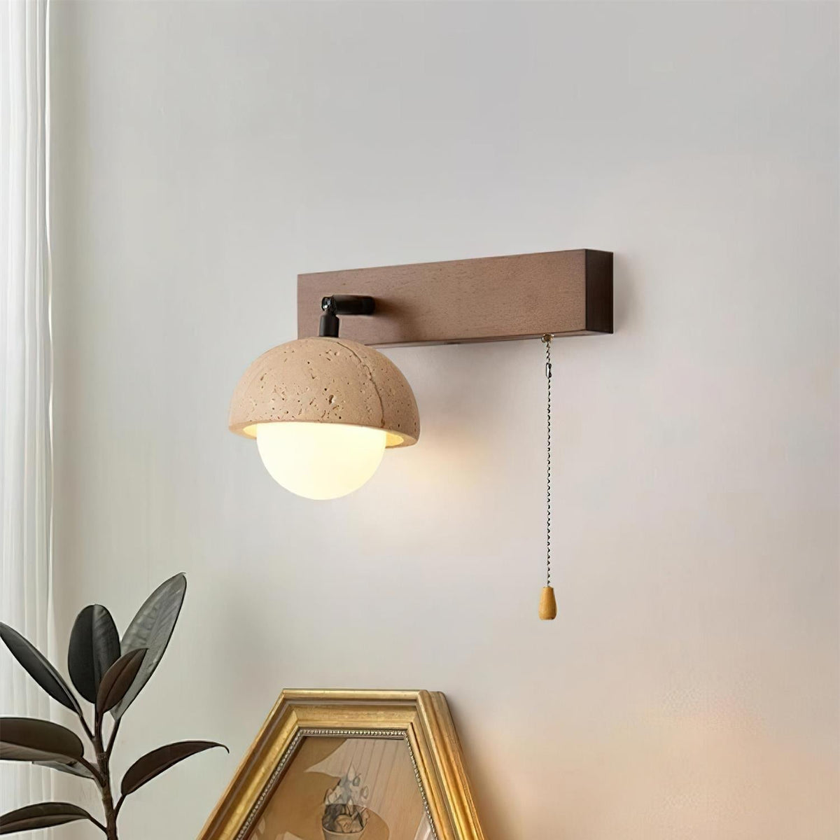 Linear Travertine Wall Light – G4 – Minimalist